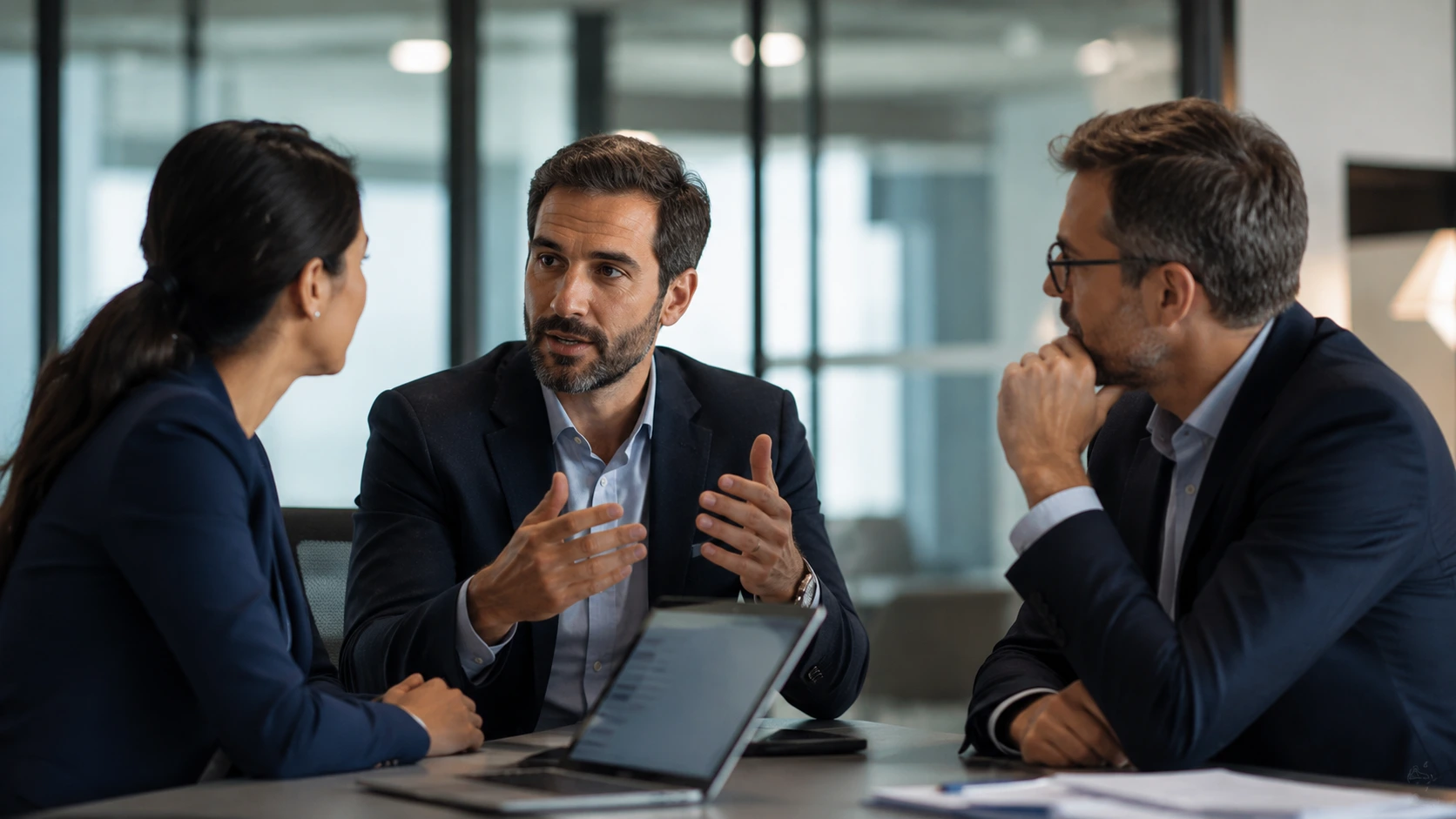 Sky Gem Solutions team reviewing an operational workflow
